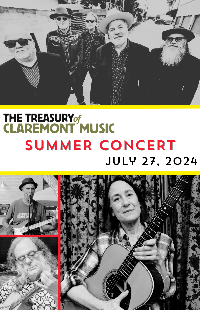 Treasury of Claremont Music Concert 2024 flier